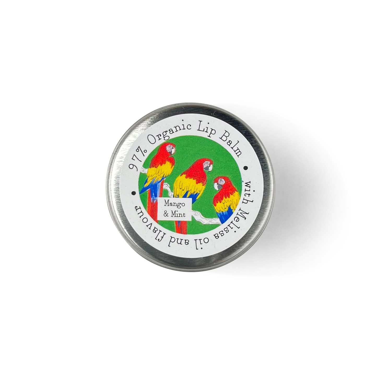 Organic Lip Balm - Mango &amp; Mint (Parrots)