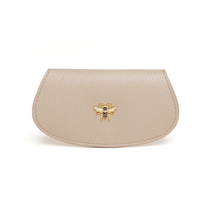 Alice Wheeler Bee Glasses Case - Stone