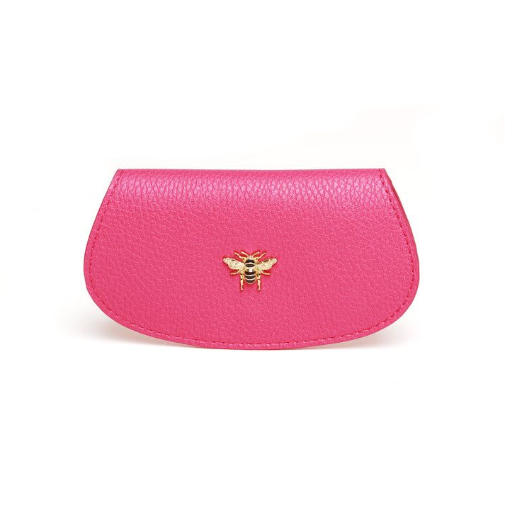 Alice Wheeler Bee Glasses Case - Hot Pink