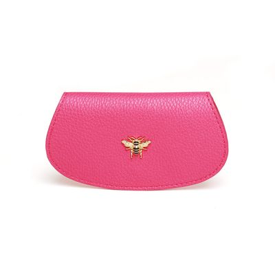 Alice Wheeler Bee Glasses Case - Hot Pink