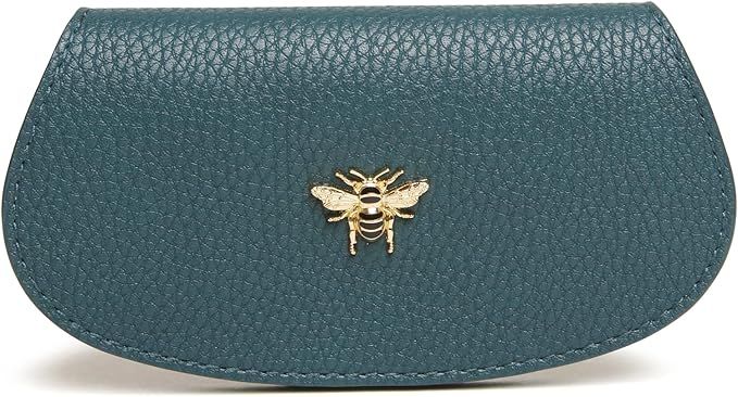 Alice Wheeler Bee Glasses Case - Teal