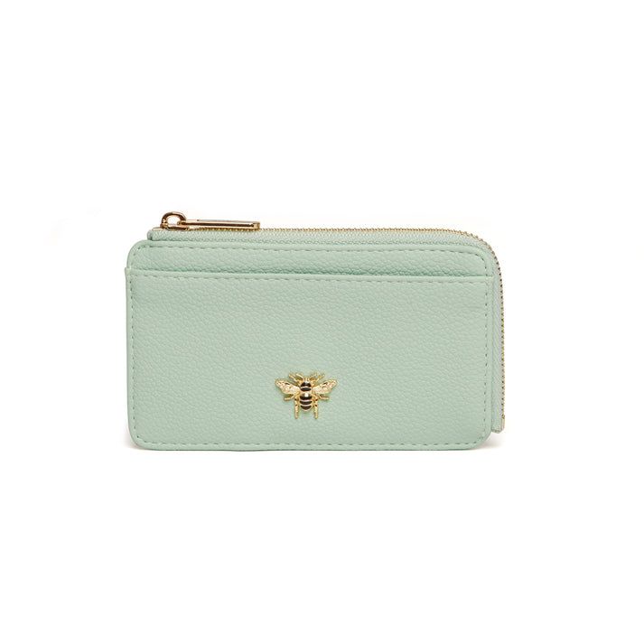 Alice Wheeler Bee Coin Purse - Pastel Mint