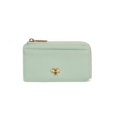 Alice Wheeler Bee Coin Purse - Pastel Mint