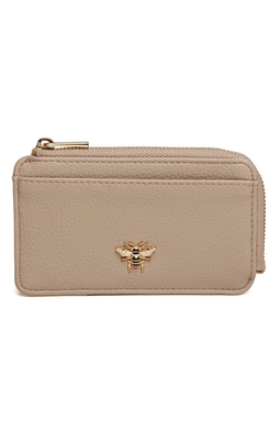 Alice Wheeler Bee Coin Purse - Stone