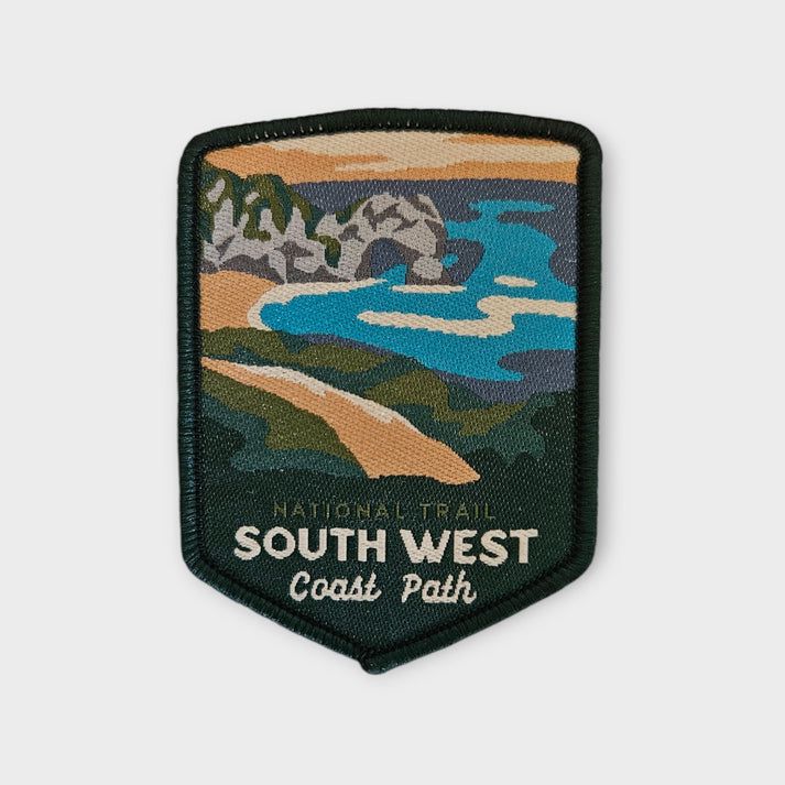 South West Coast Path Iron On Woven Patch
