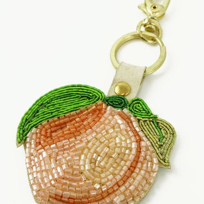 My Doris Beaded Peach Keyring