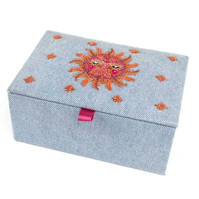 My Doris Denim Sun Face Jewellery Box