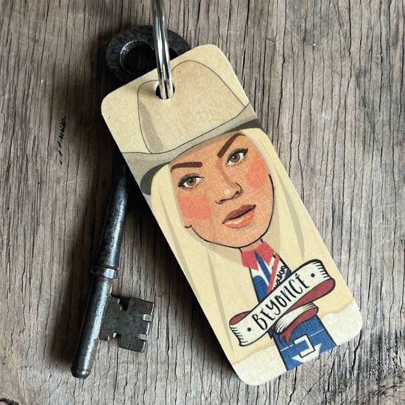 Beyonce Cowgirl Keyring