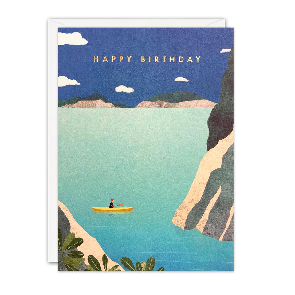 Offshore Kayaking Birthday Card