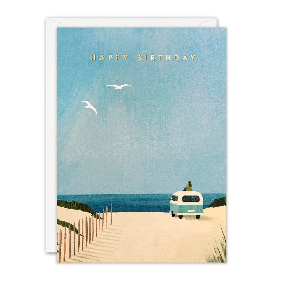 Offshore Campervan Birthday Card