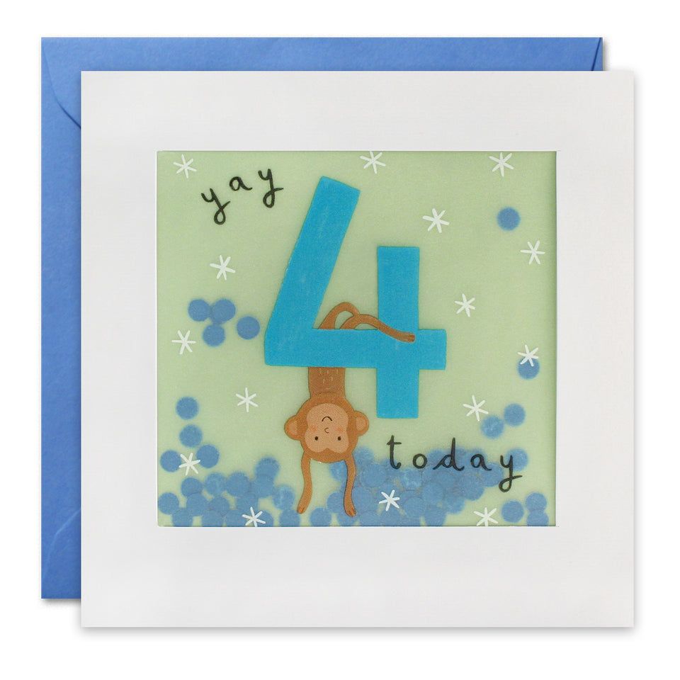 4 Today Monkey Shakies Card