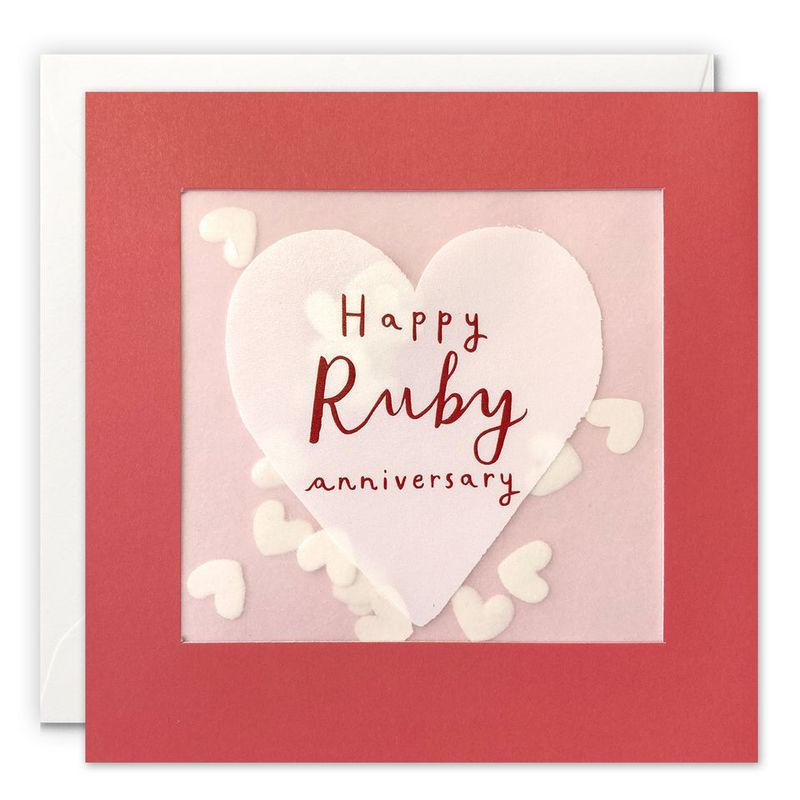 Ruby Anniversary Shakies Card