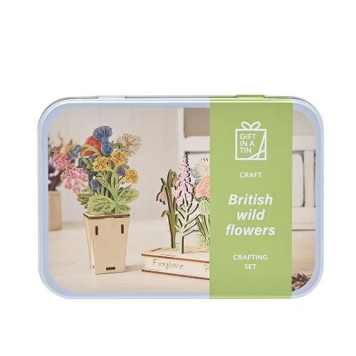 British Wildflowers Crafting Set In A Tin