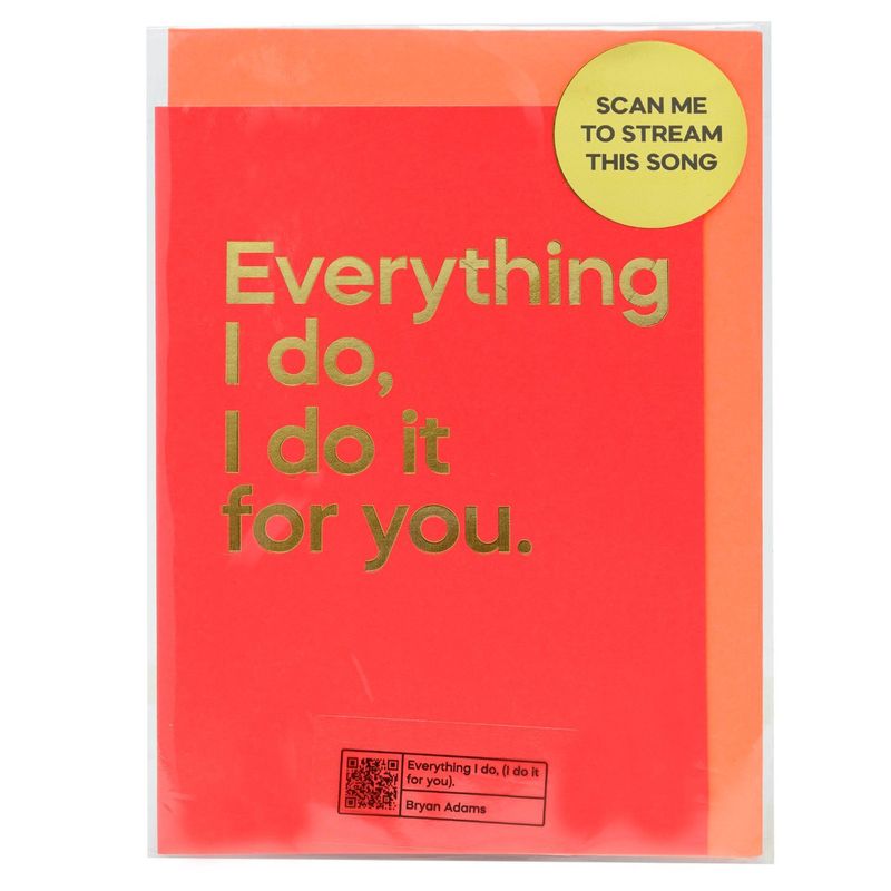 Say It With Songs Card - Everything I Do (I Do It For You)