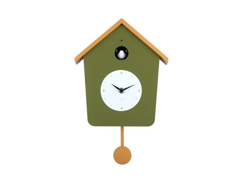 Karlsson Cuckoo Clock Light - Army Green &amp; Ochre Yellow