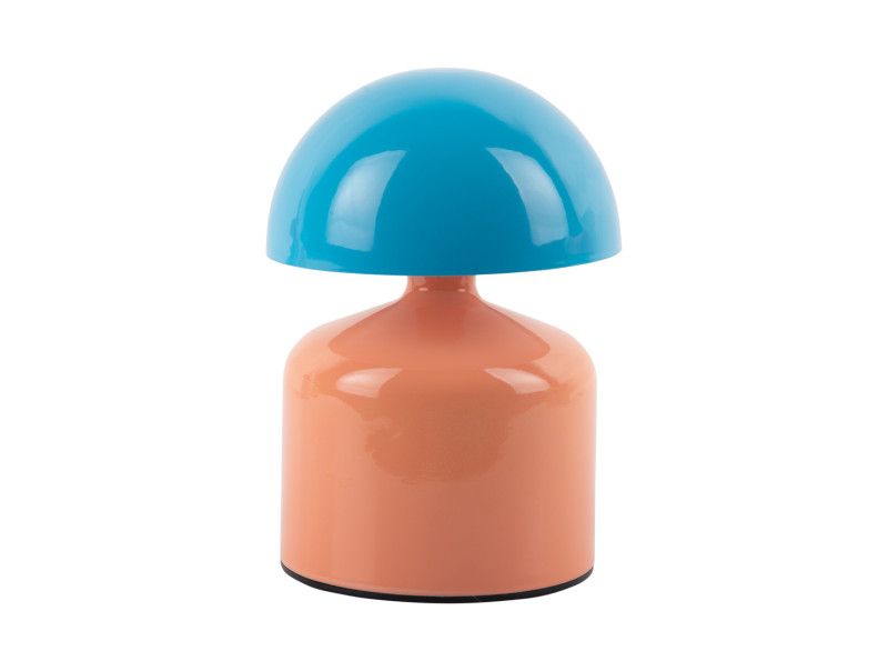Leitmotiv Funky Impetu LED Table Lamp - Peach Orange &amp; Aqua Blue