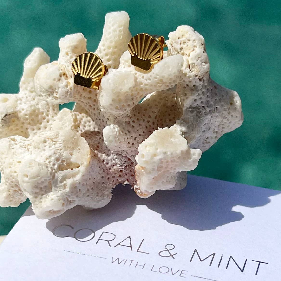 Gold Shell Studs