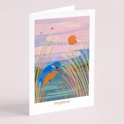 Let&#39;s Go Outside - Kingfisher Card