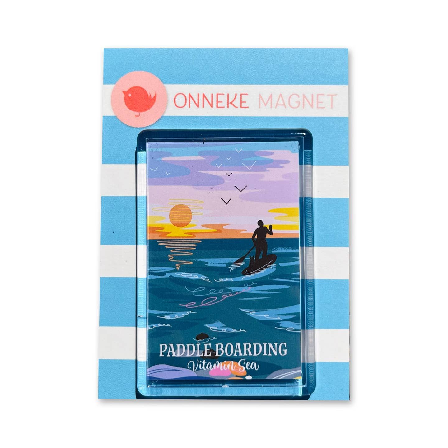 Paddle Boarding Fridge Magnet