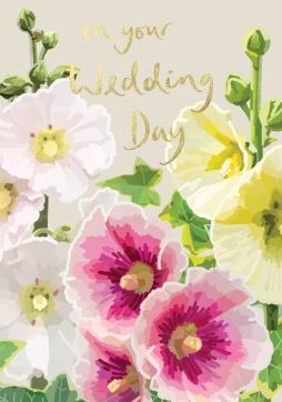 Wedding Day Flowers Card