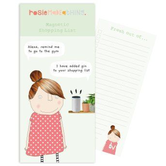 Alexa gin magnetic notepad