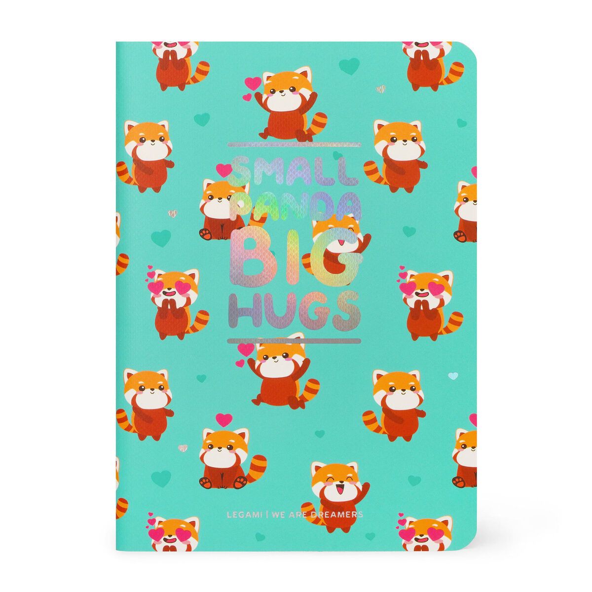 Legami Small Lined Notebook - Red Panda