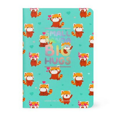 Legami Small Lined Notebook - Red Panda