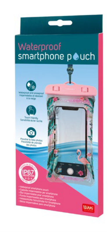 Legami Waterproof Smartphone Pouch - Flamingo