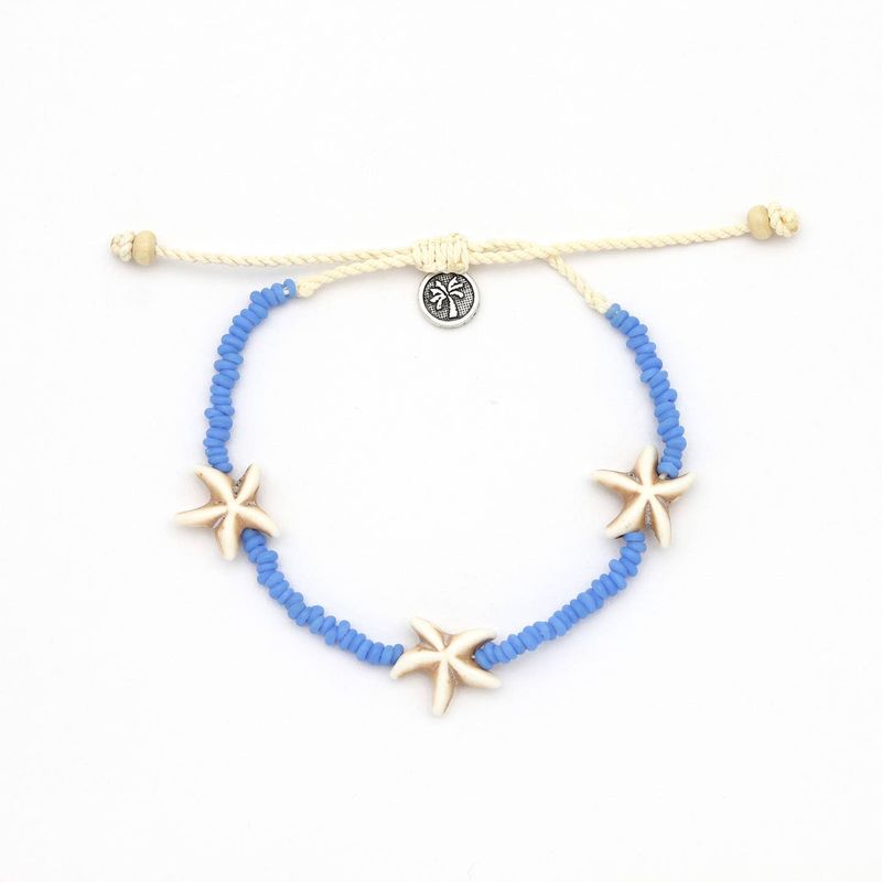 Blue Starfish Anklet