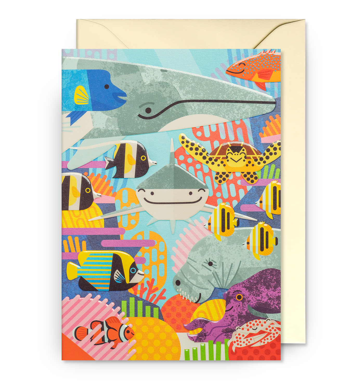 Coral Reef Friends Card