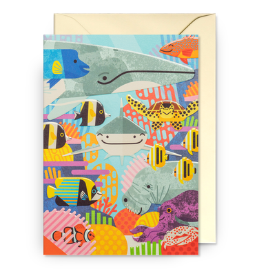 Coral Reef Friends Card