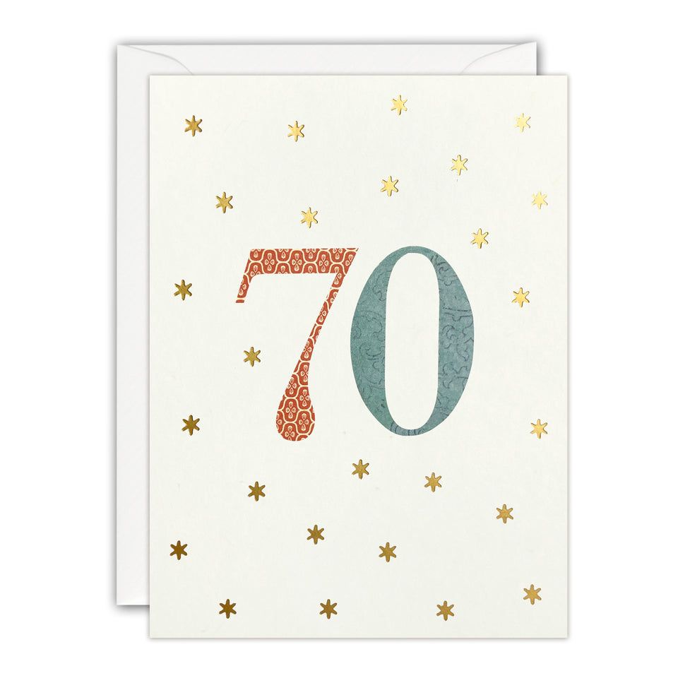 Age 70 Mini Card