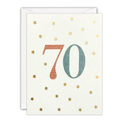 Age 70 Mini Card