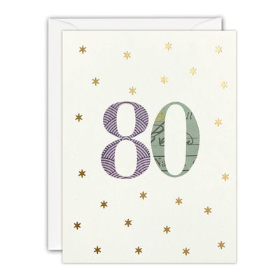 Age 80 Mini Card