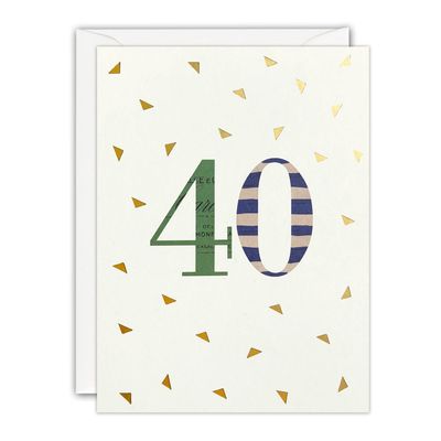 Age 40 Mini Card