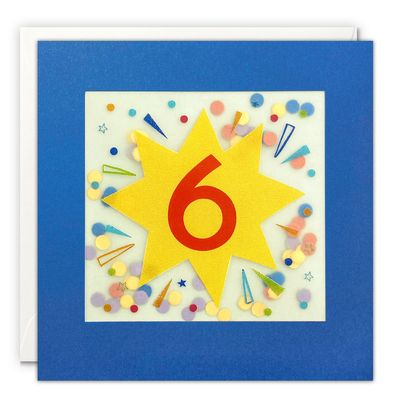 6 Starburst Paper Shakies Card