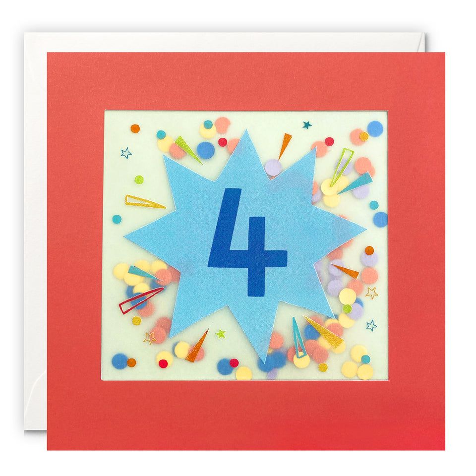 4 Starburst Paper Shakies Card