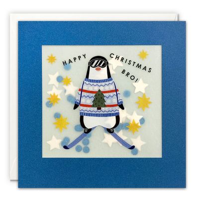 Christmas Penguin Bro Shakies Card