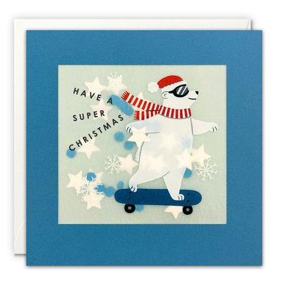 Christmas Polar Bear Shakies Card