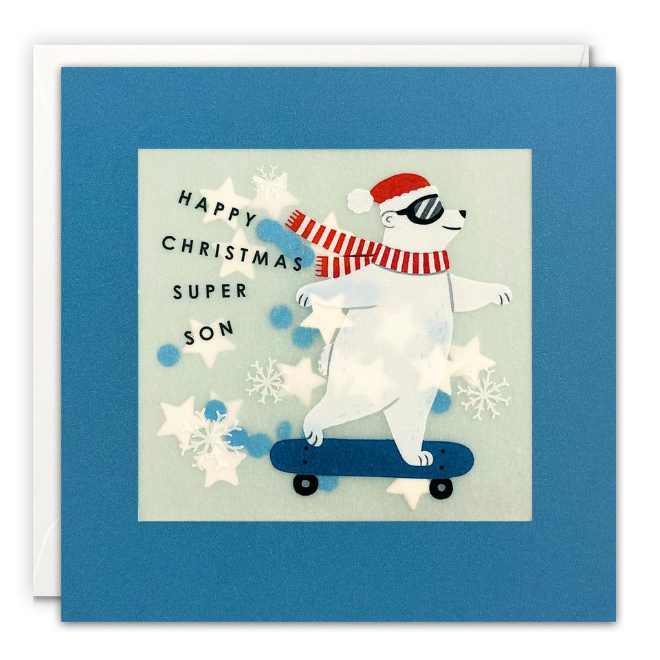Christmas Polar Bear Son Shakies Card