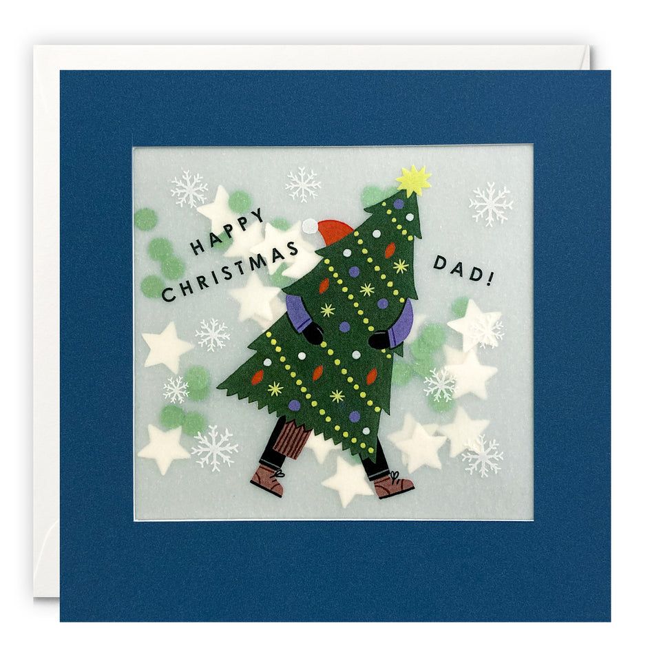 Christmas Tree Dad Shakies Card