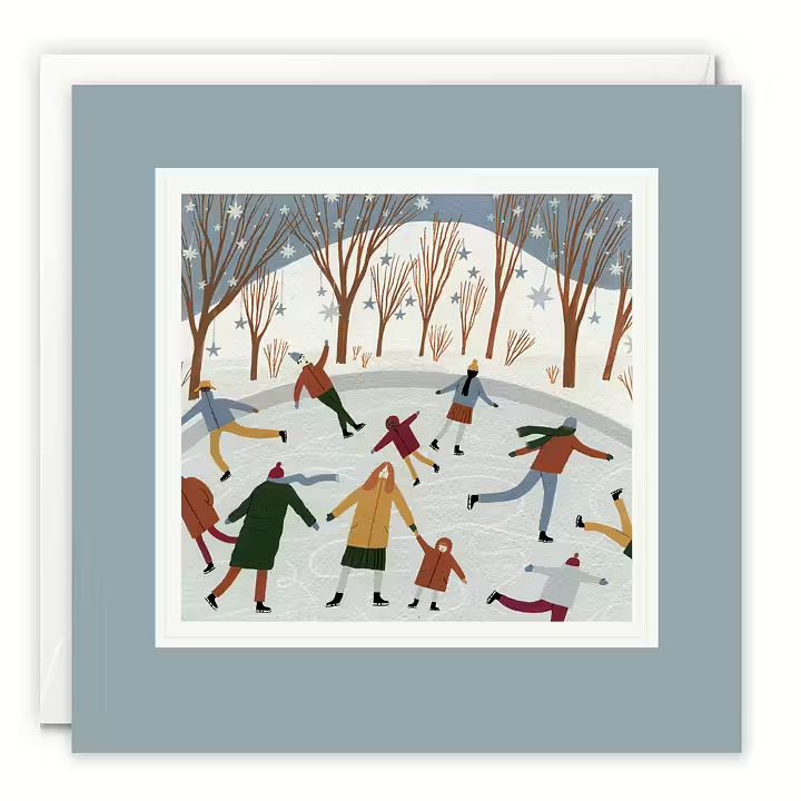 Paintworks Ice Skating Rink Card