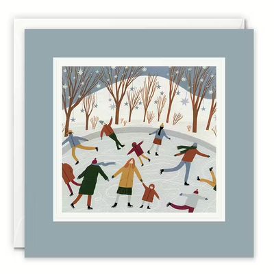 Paintworks Ice Skating Rink Card