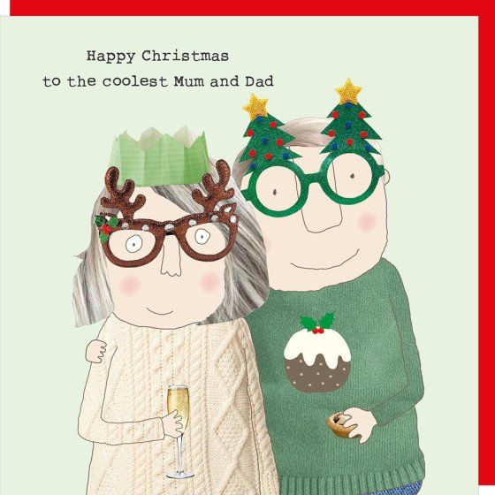 Christmas Mum &amp; Dad Cool Card