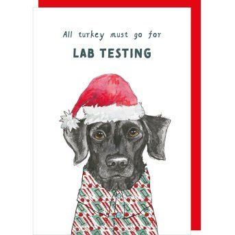 Christmas Lab Test Card