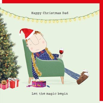 Christmas Dad Magic Begin Card