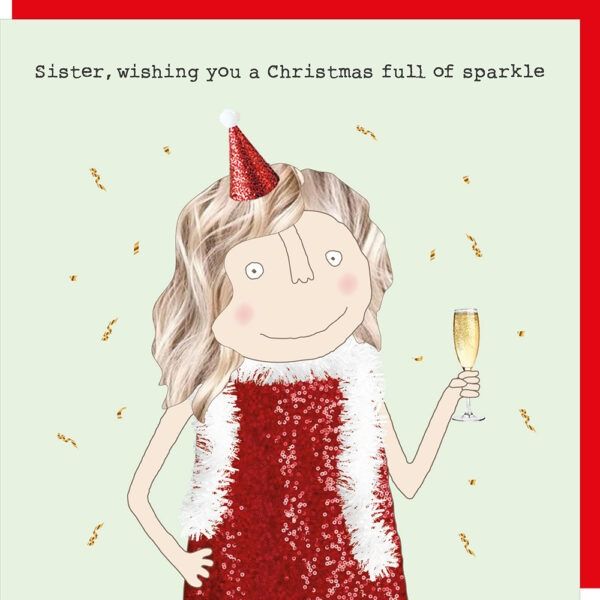 Christmas Sister Sparkle Card