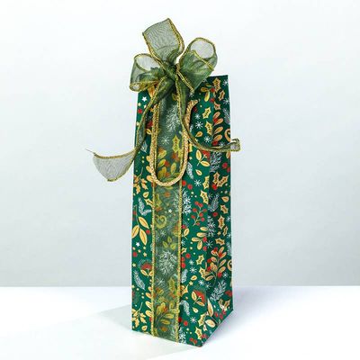 Bottle Bag - Christmas Holly