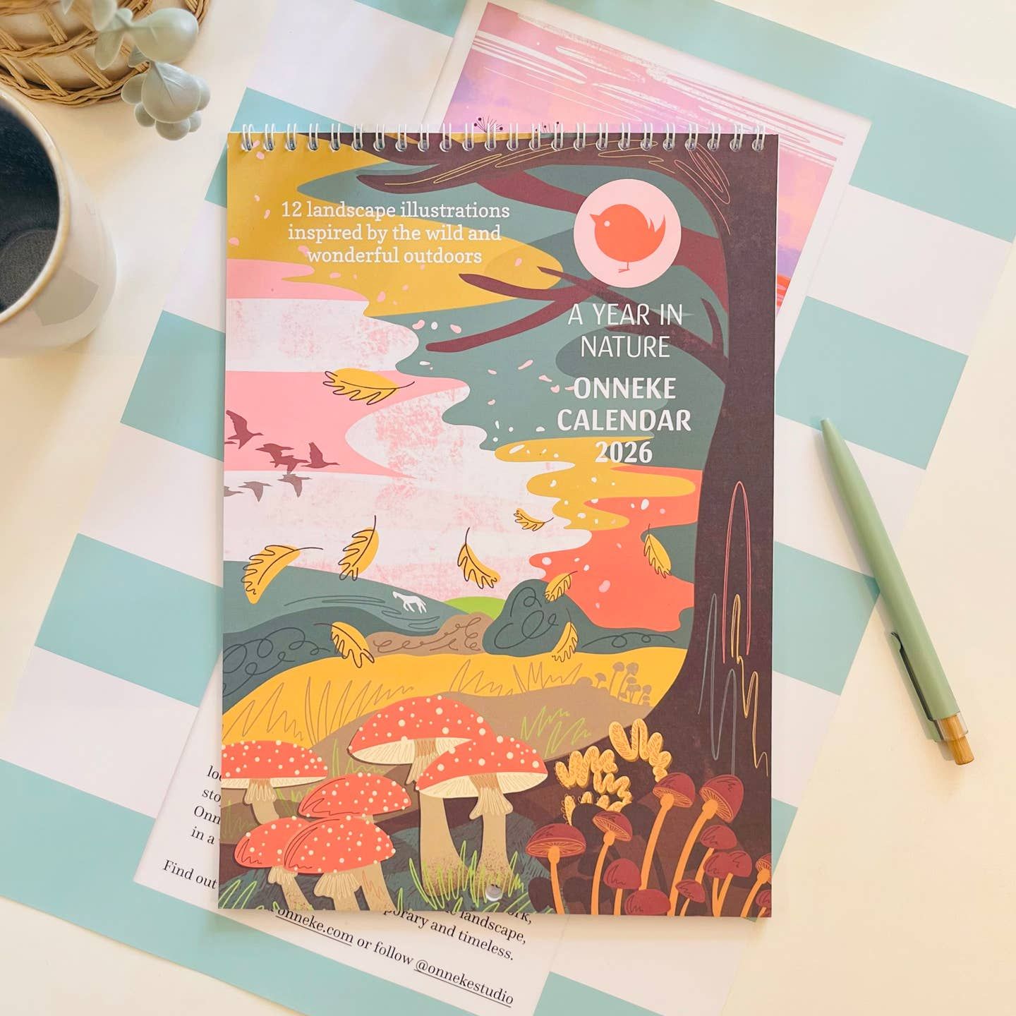 Onneke Year In Nature 2026 Calendar