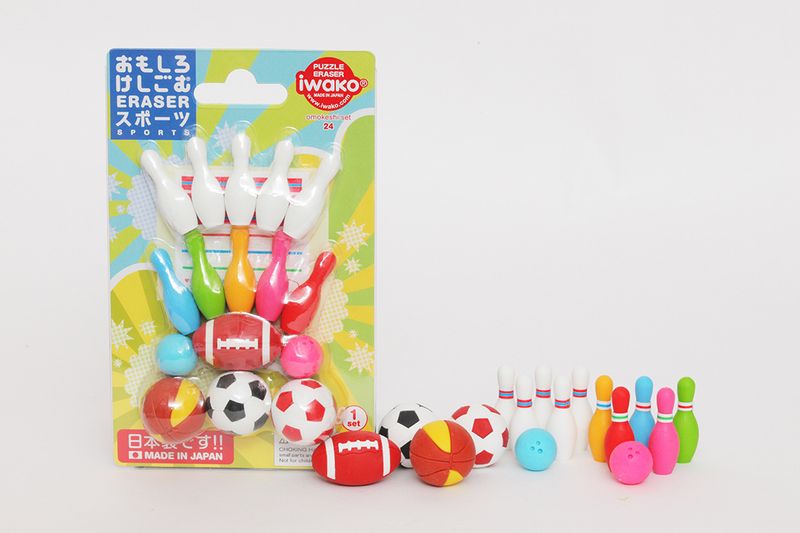 Iwako Sports Erasers Pack
